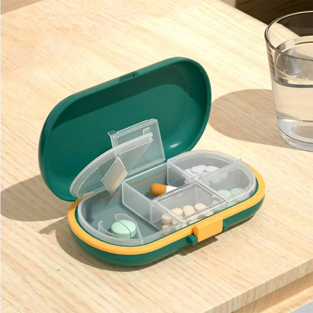 3 Pcs Portable Travel Pill Case Pill Box With Pill Cutter Organizer