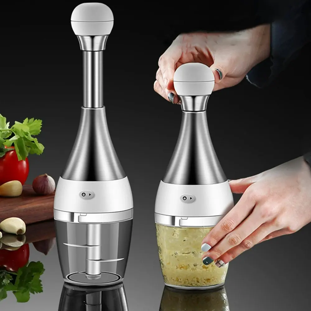 Manual Garlic Chopper Mini Food Chopper Handheld Cutter Mincer Blender