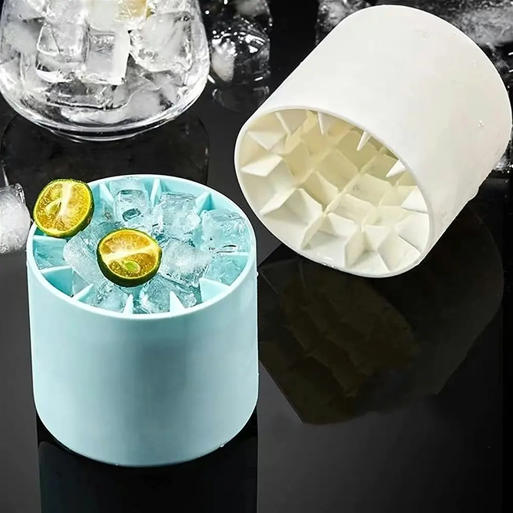 2 Pcs Silicone Ice Cube Maker Cup Ice Cubel Maker Mold Mini Ice Cube Tray