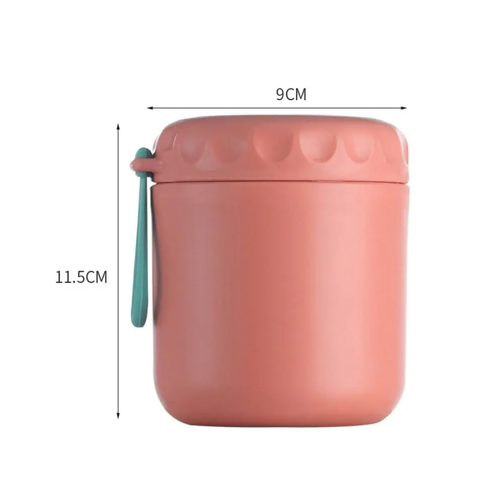 2Pcs Stainless Steel Breakfast Mug Portable Insulation Lunch Box Container