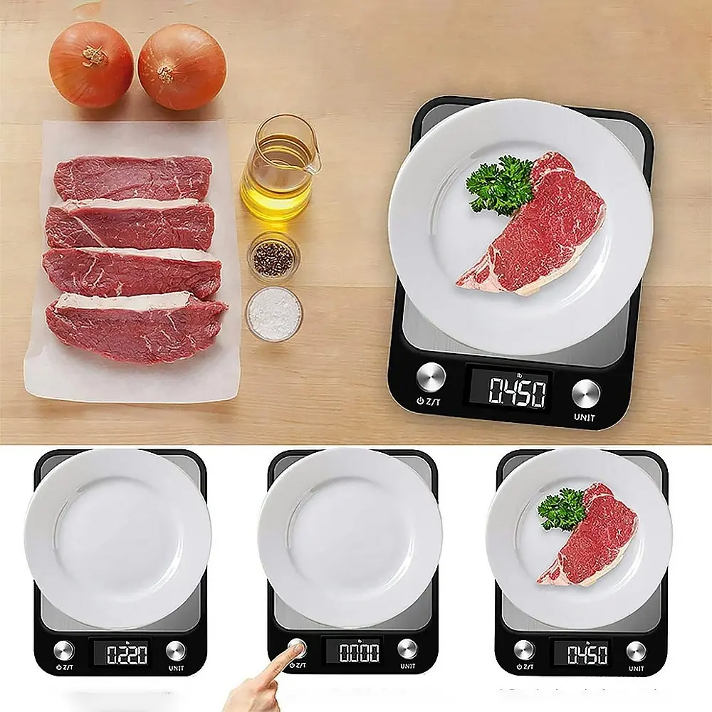 Stainless Electronic Kitchen Food Scale with LCD Display