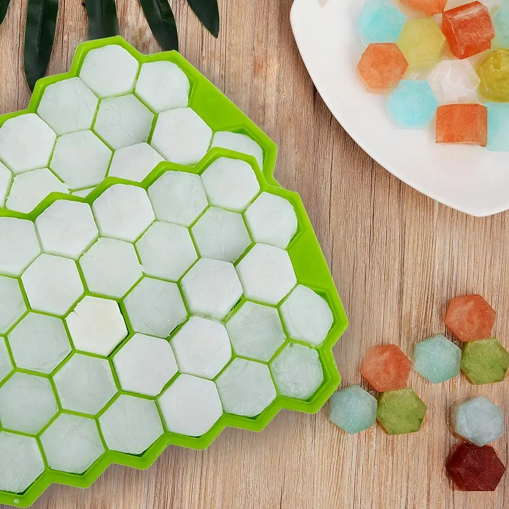 3pcs Honeycomb Ice Cube Trays Silicone Ice cube Mold