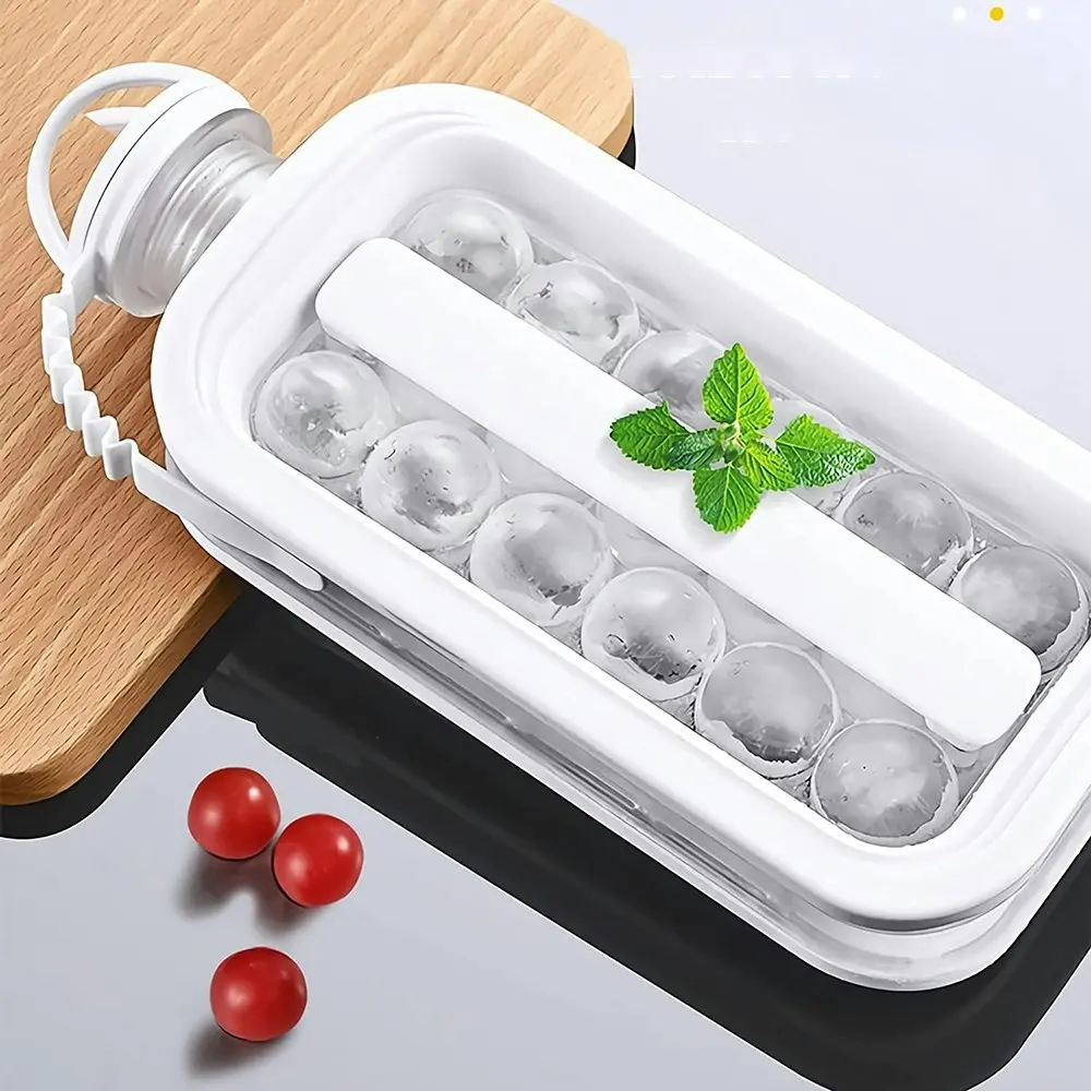 17 Grids Ice Cube Tray 2 In 1 Portable Ice Ball Maker Kettle Ice Cube Molds