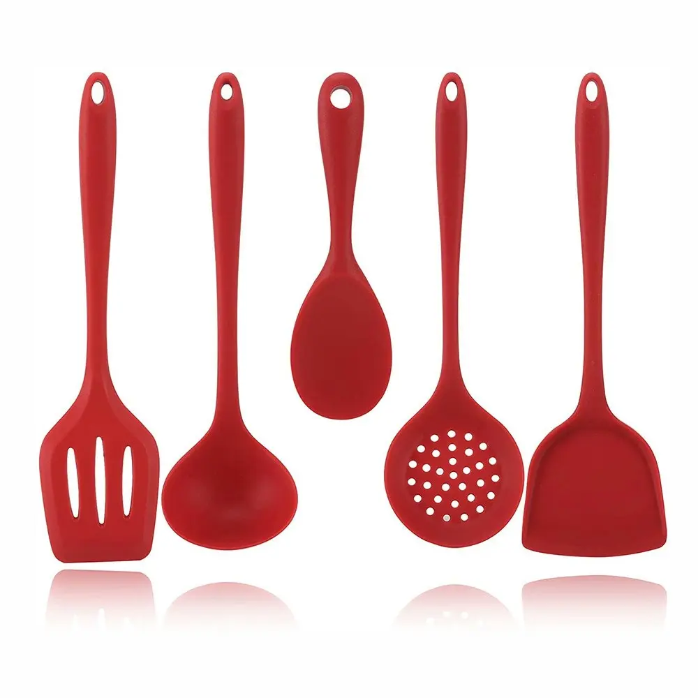 5 pcs Silicone non-stick cookware spatula set kitchenware set