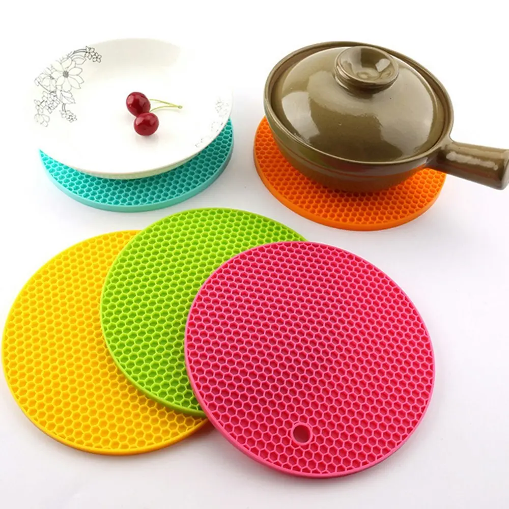 8Pcs Kitchen Anti-Scalding Heat Insulation Mat Dining Table Bowl Mat