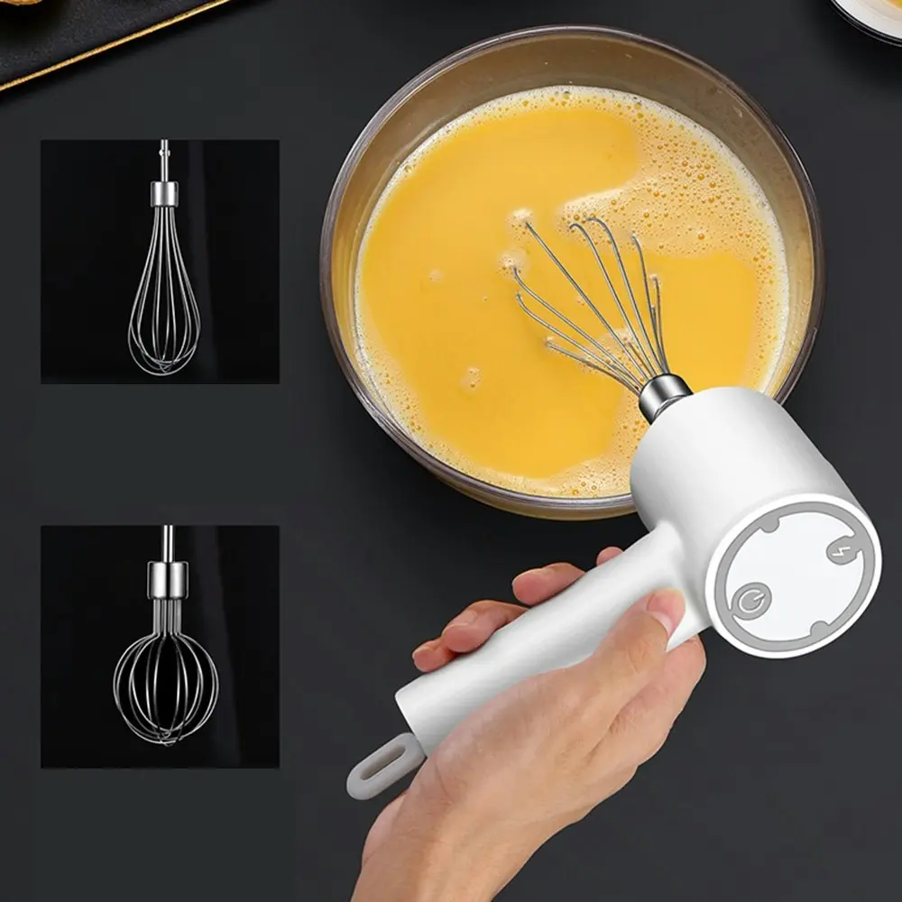 USB Electric Mixer with Food Chopper Garlic Chopper Meat Grinder Egg Beater