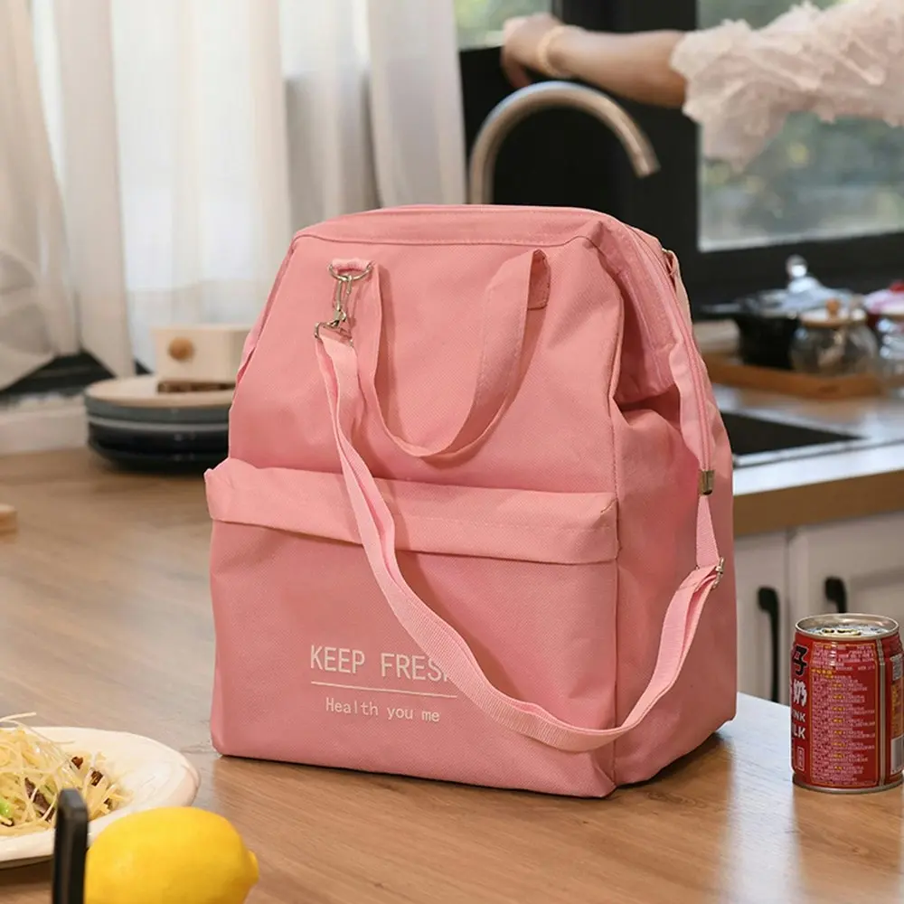 2Pcs Lunch Box Handbag Insulation Bag Thickening Insulation Bag Carry Lunch Bag