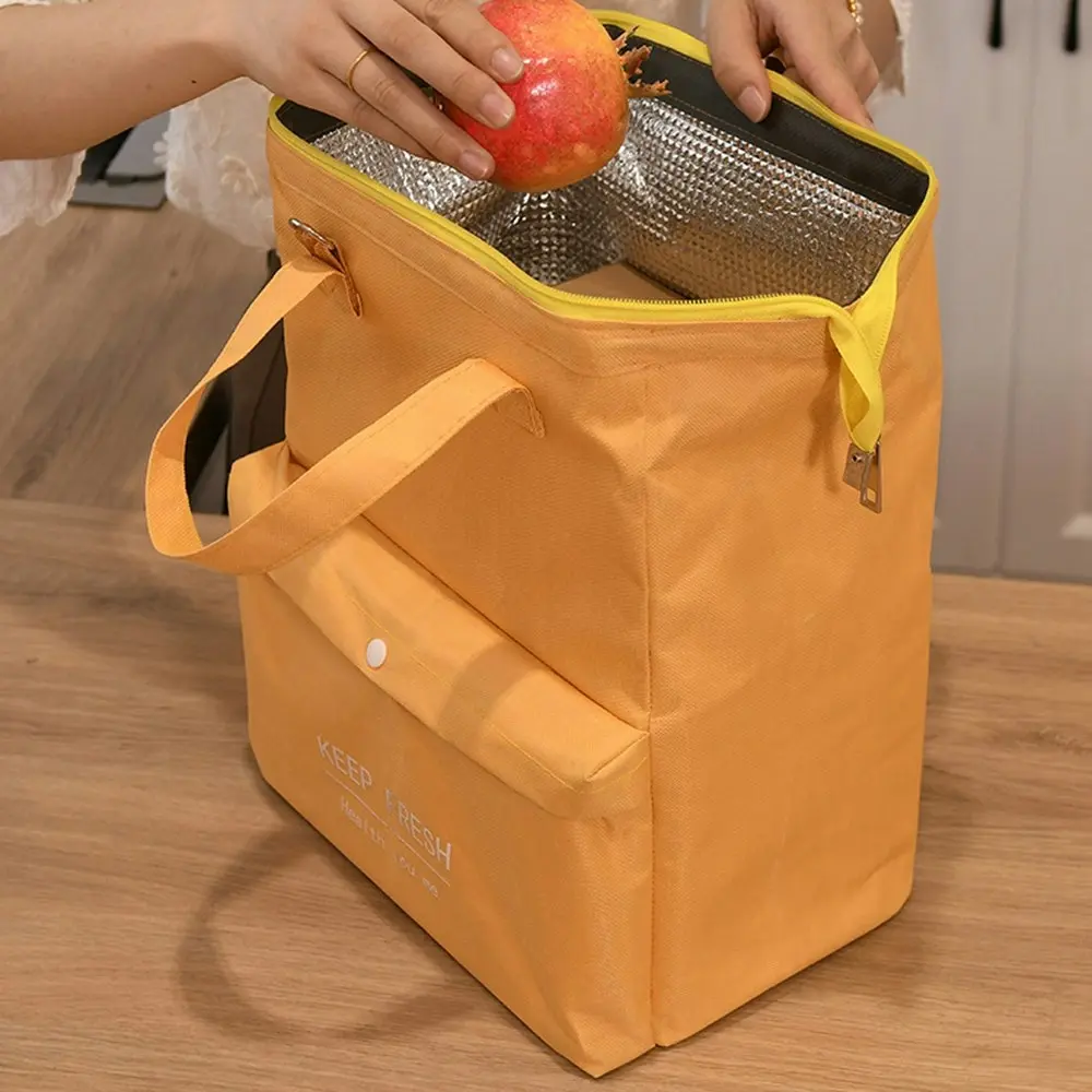 2Pcs Lunch Box Handbag Insulation Bag Thickening Insulation Bag Carry Lunch Bag