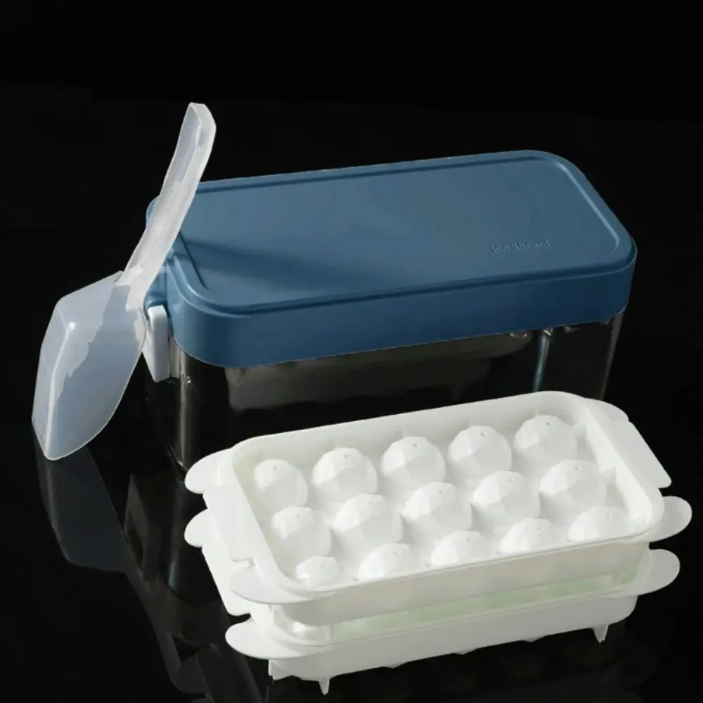 Double layer 15 Grids whiskey chilling molds box with ice shovel