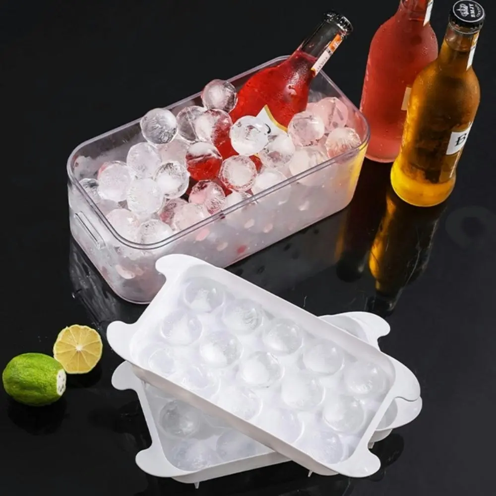 Double layer 15 Grids whiskey chilling molds box with ice shovel