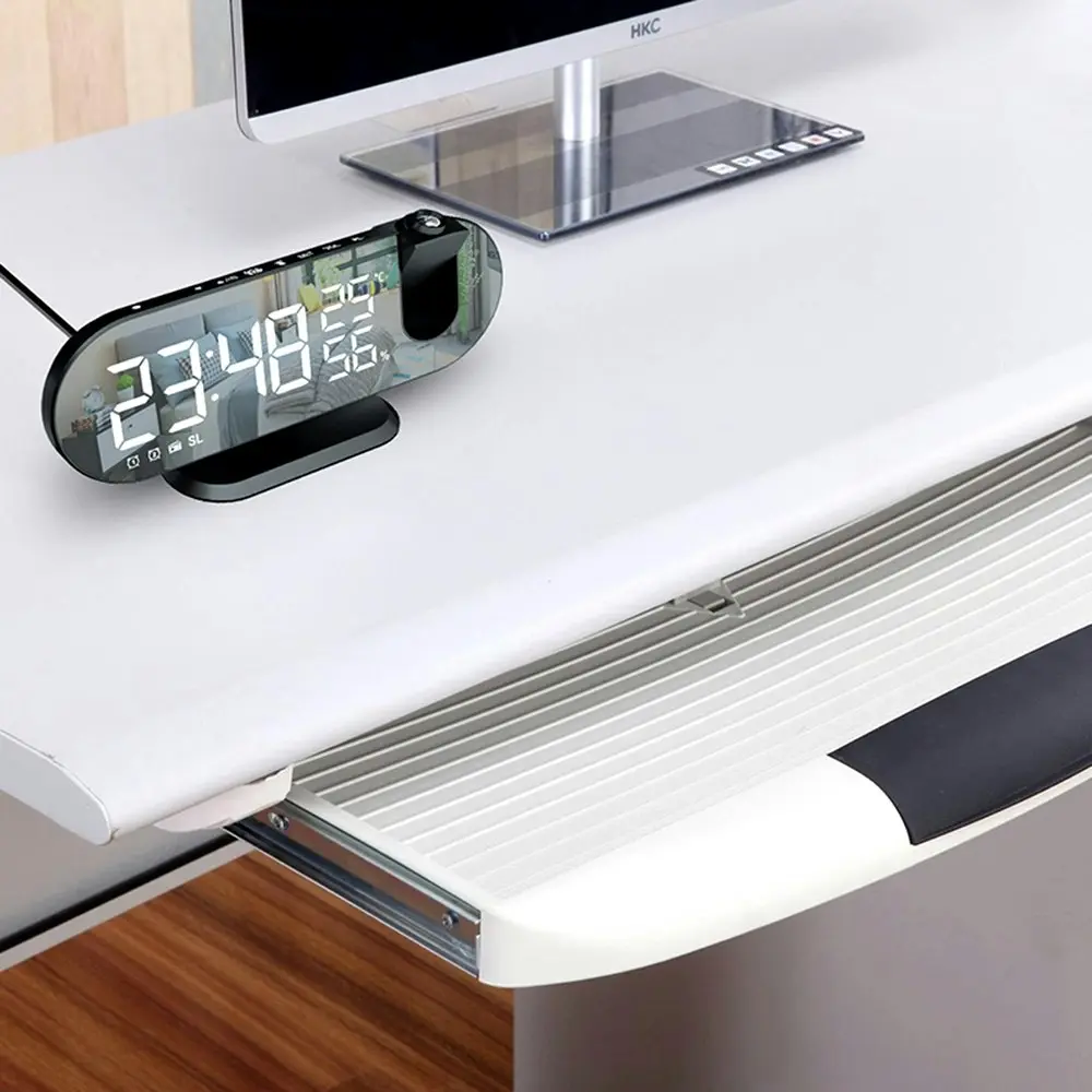 LED Digital Projection Alarm Clock with Projection FM Radio Time Projector