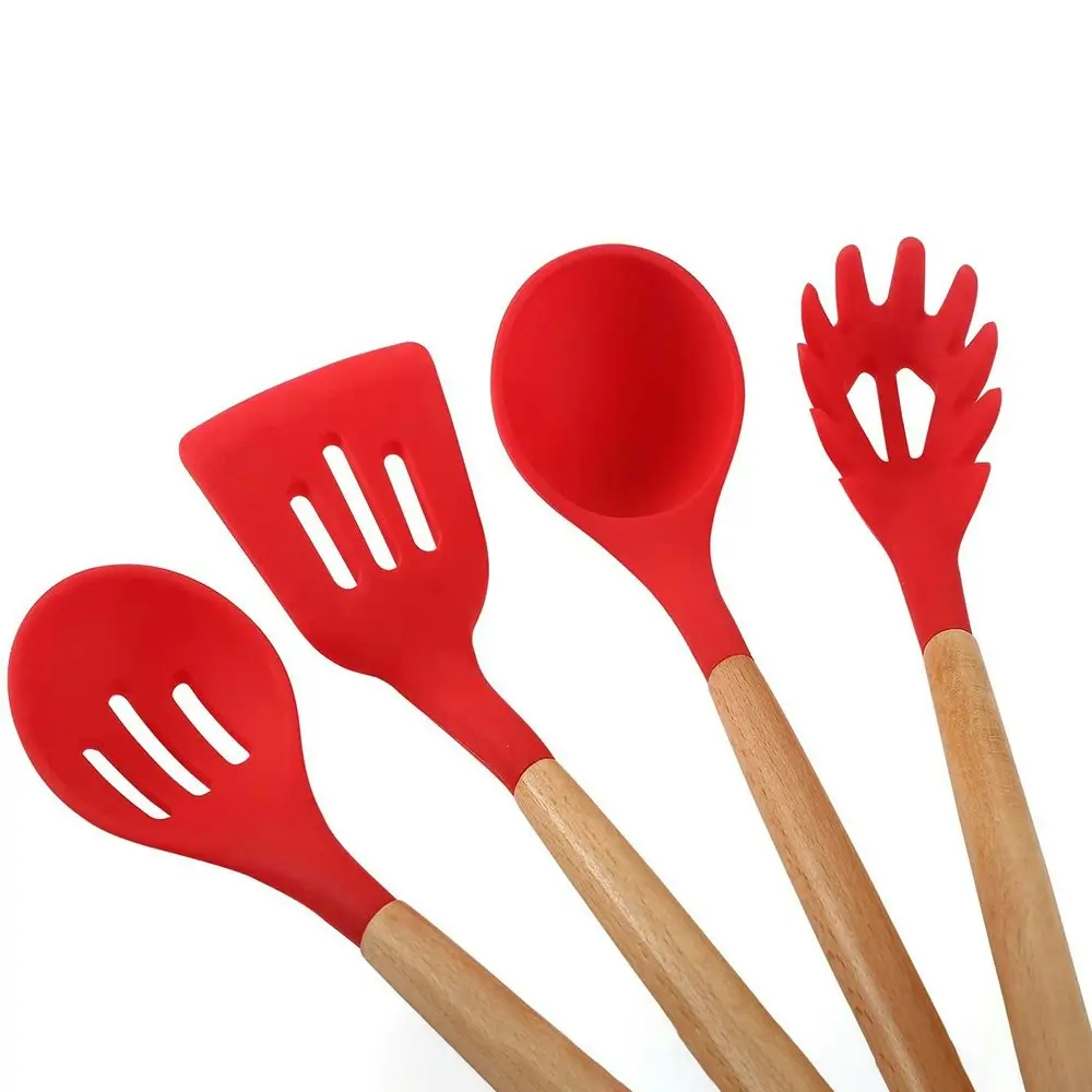 12 Pack Silicone Heat-Resistant Non-Stick Kitchen Utensils Cooking Tools