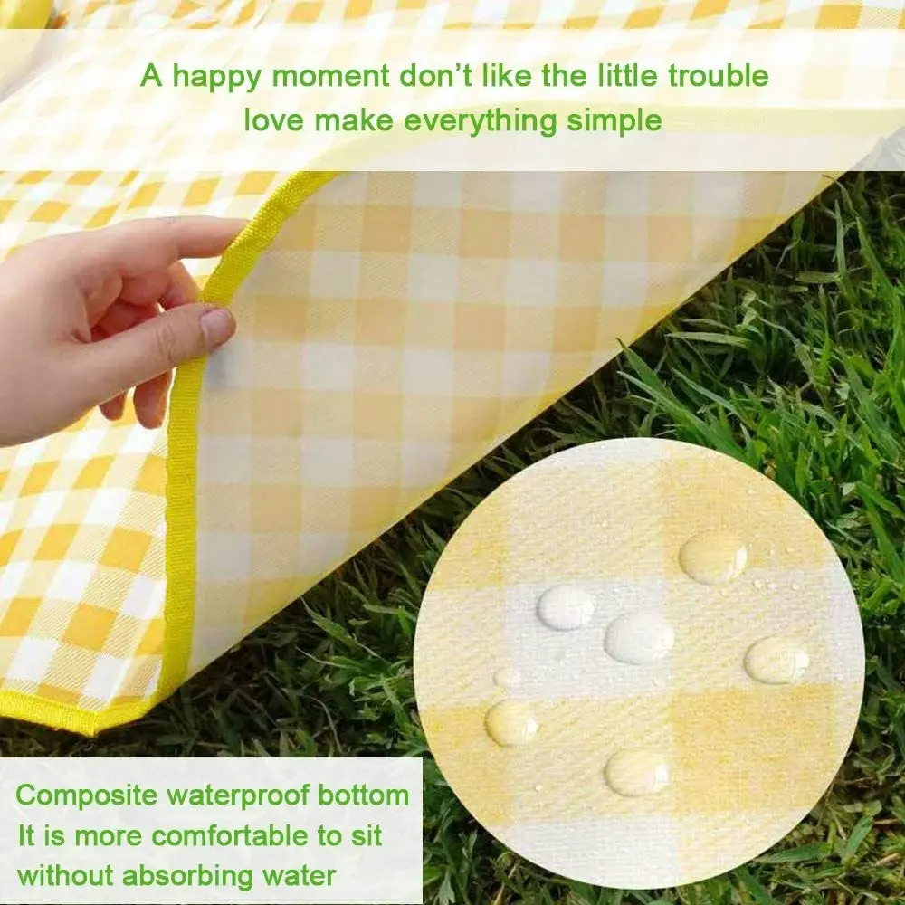 Outdoor Picnic Blanket Large Sand Proof and Waterproof Portable Beach Mat