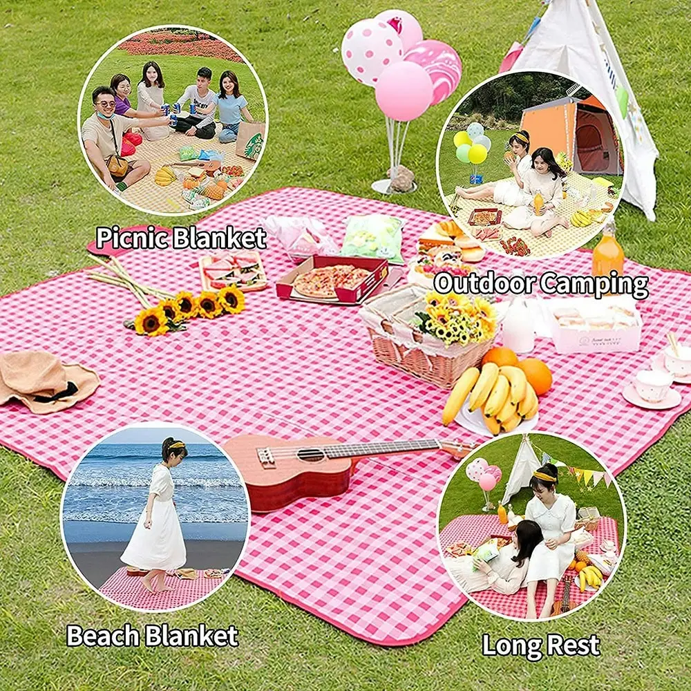 Outdoor Picnic Blanket Large Sand Proof and Waterproof Portable Beach Mat