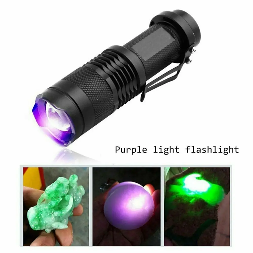 UV Ultra Violet LED Flashlight-Black