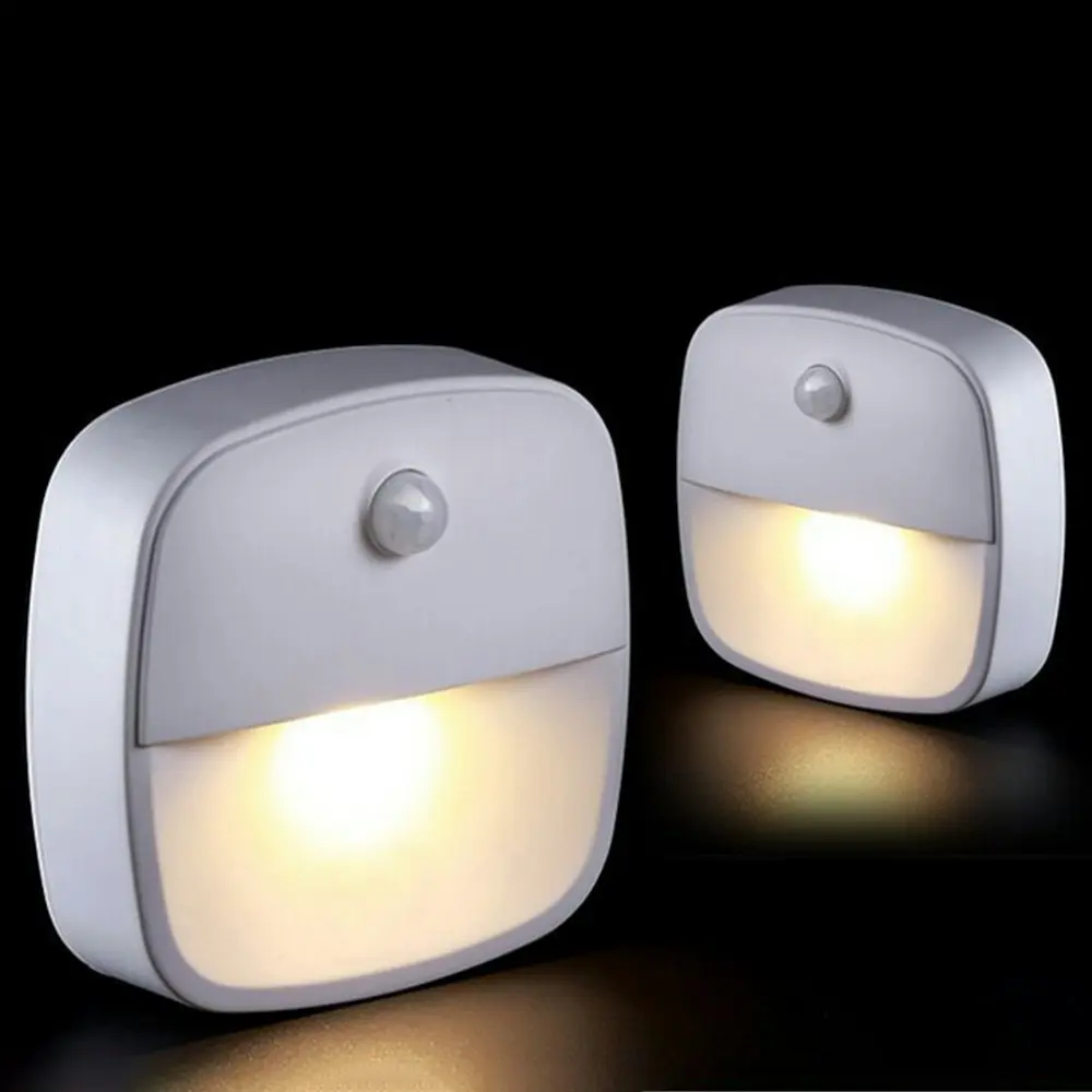 3 pack Battery-Powered LED Night Light Motion Sensor Light-Warm white