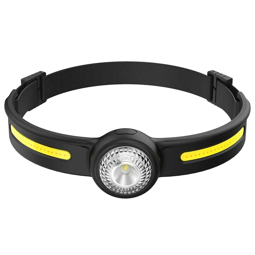 LED Mini Headlamp Type-C Rechargeable Built-in 600mAh Battery COB Headlight