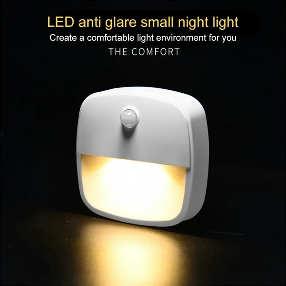 3 PCS Cordless Battery-Powered LED Night Light Motion Sensor Light-Warm White