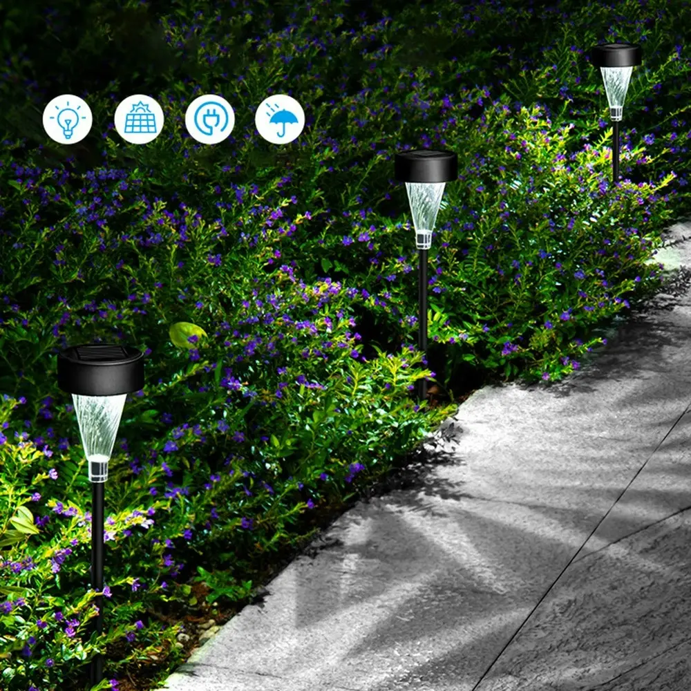 4Pcs Solar Outdoor Lamp Decorative Floor Lamp Outdoor Waterproof Led Lamp