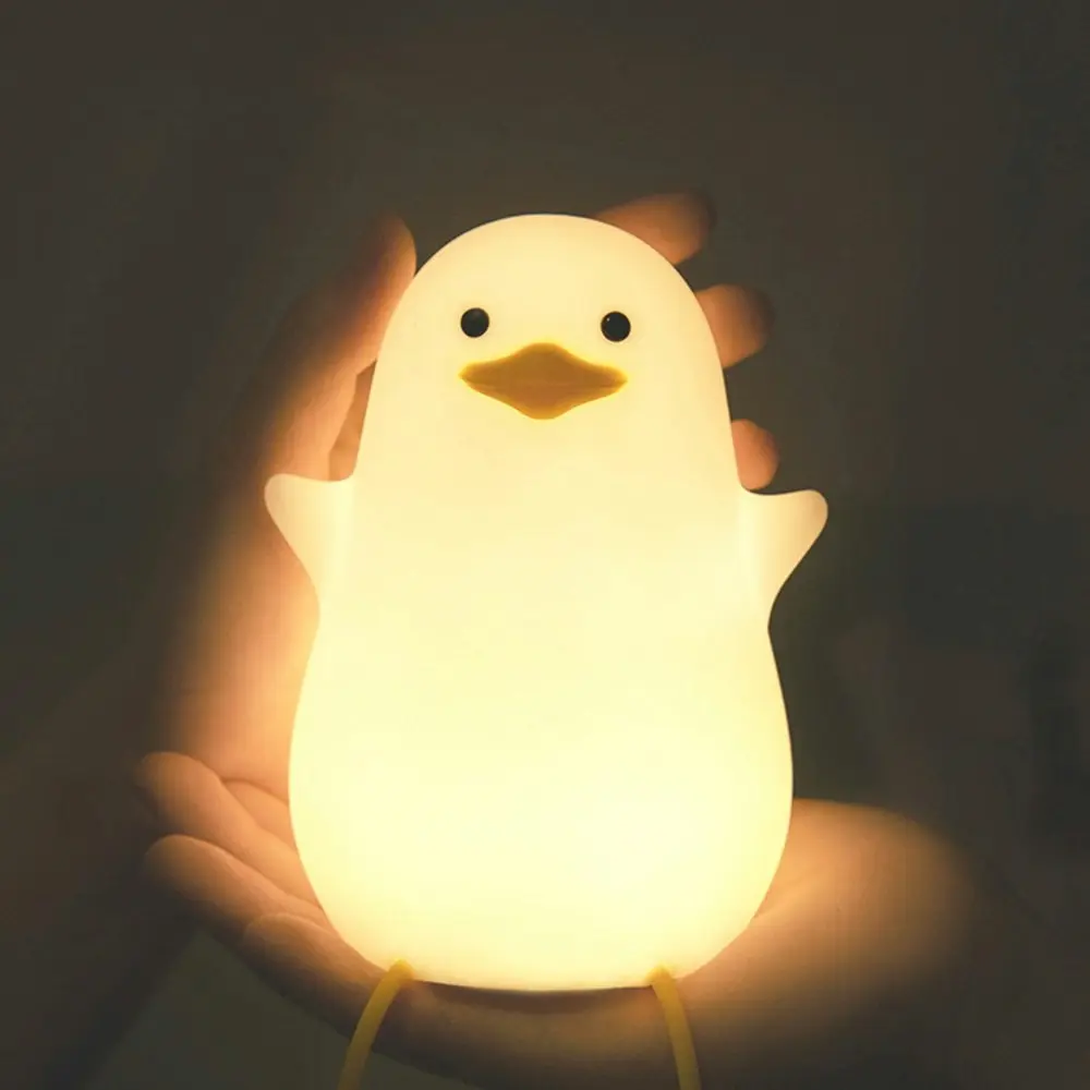 Duck Night Light Pat Light Children Silicone Bedside Atmosphere Light