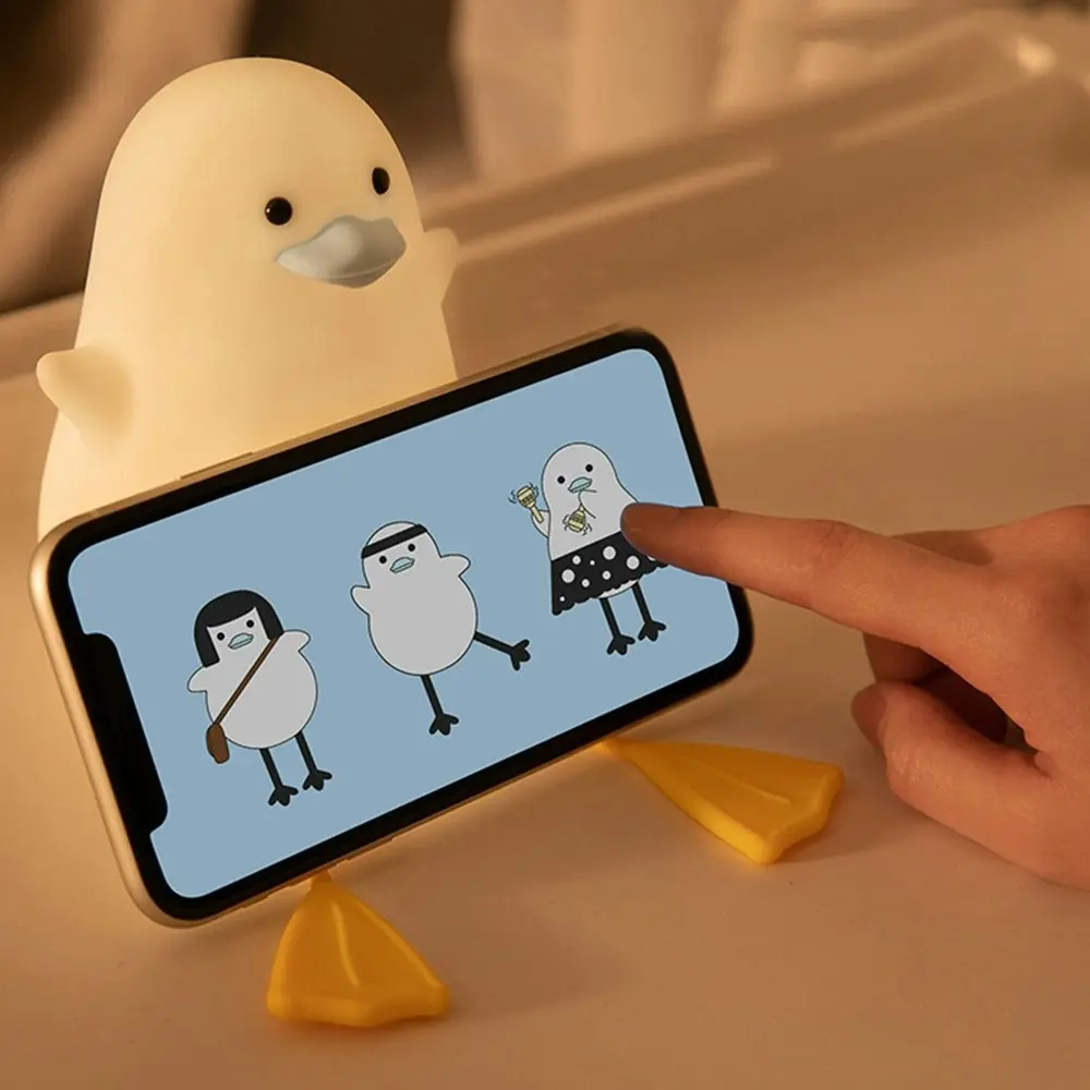 Duck Night Light Pat Light Children Silicone Bedside Atmosphere Light