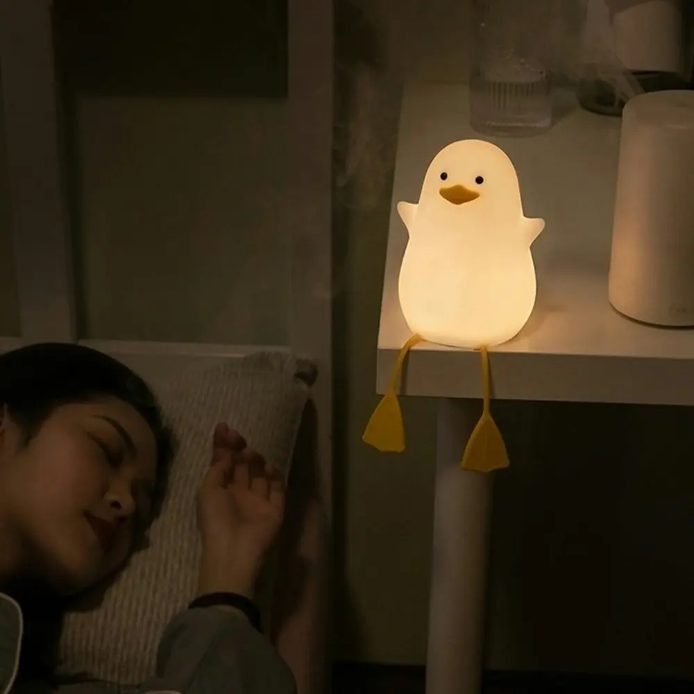 Duck Night Light Pat Light Children Silicone Bedside Atmosphere Light