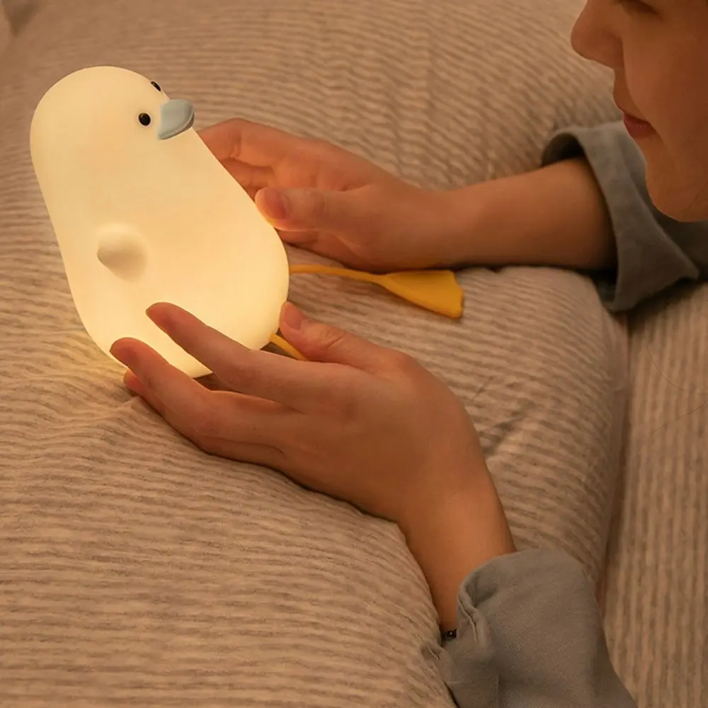 Duck Night Light Pat Light Children Silicone Bedside Atmosphere Light