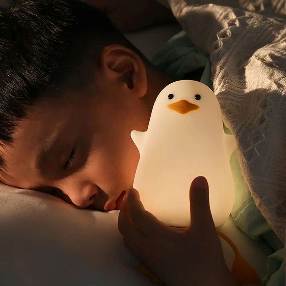 Duck Night Light Pat Light Children Silicone Bedside Atmosphere Light