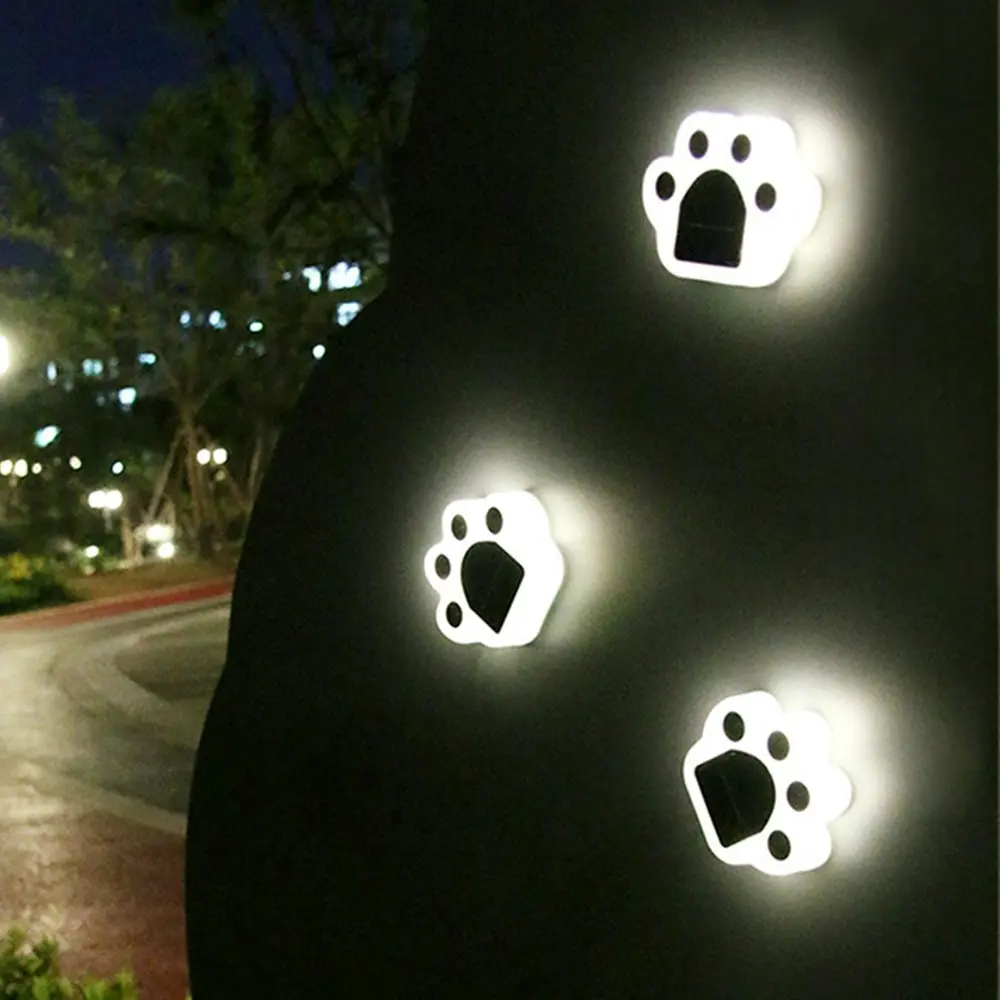 4 Pack Solar Bear Paw Light LED Garden Lighting Floor Light Outdoor Street Light