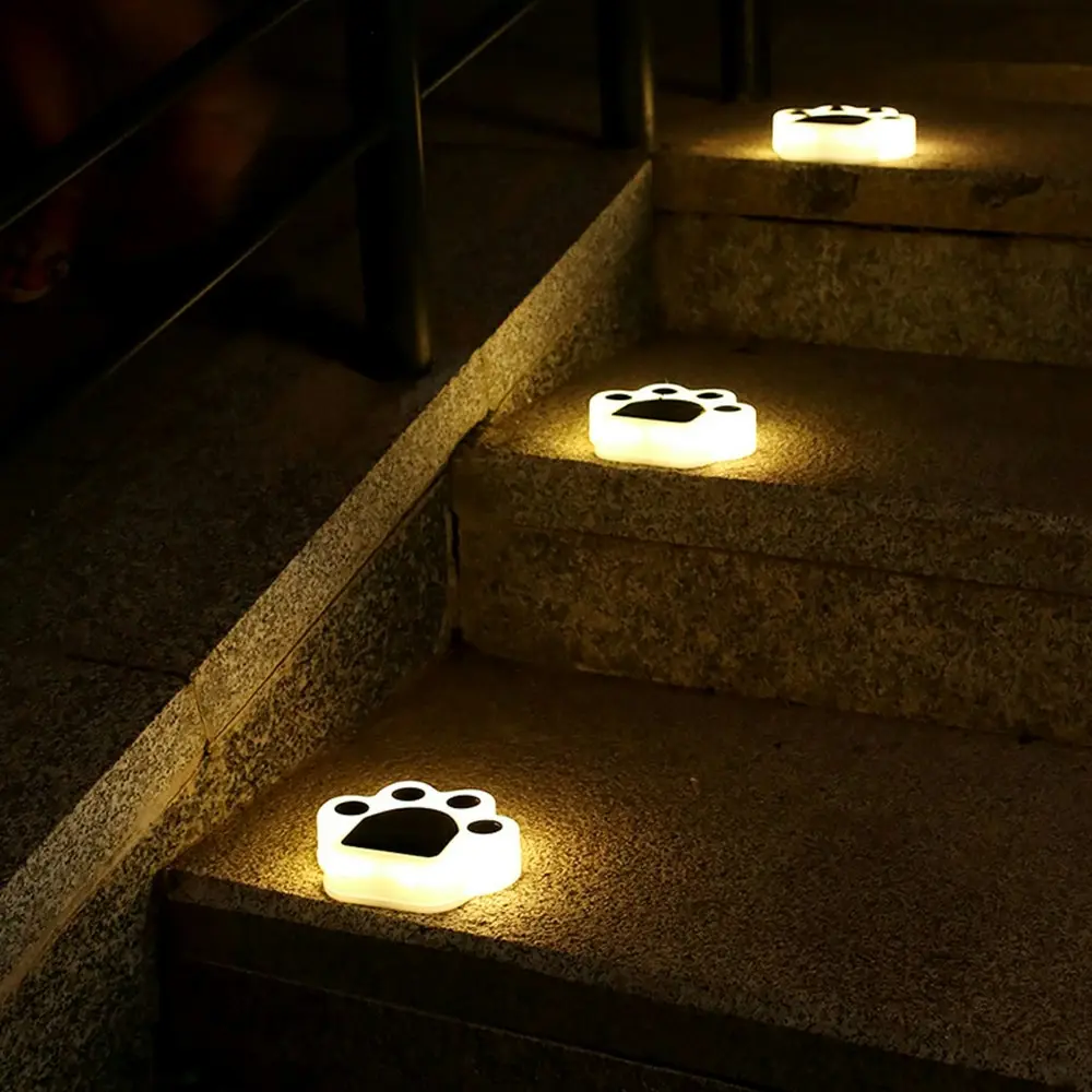 4 Pack Solar Bear Paw Light LED Garden Lighting Floor Light Outdoor Street Light