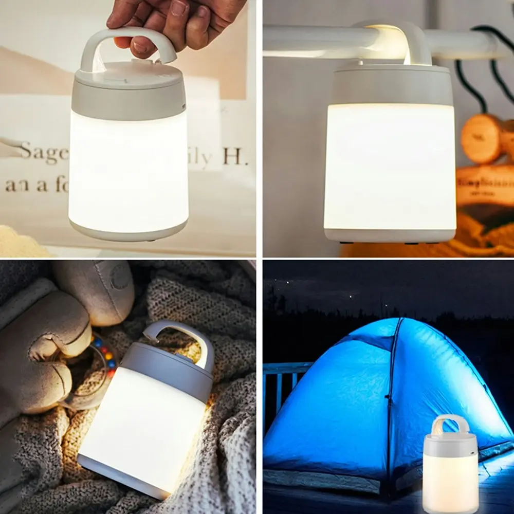 Portable LED Night Light USB Rechargeable Bedroom Bedside Lamp