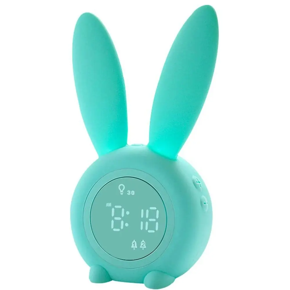 Alarm Clock Children's Night Lights For Girls Boys Toddler With 6 Ringtones