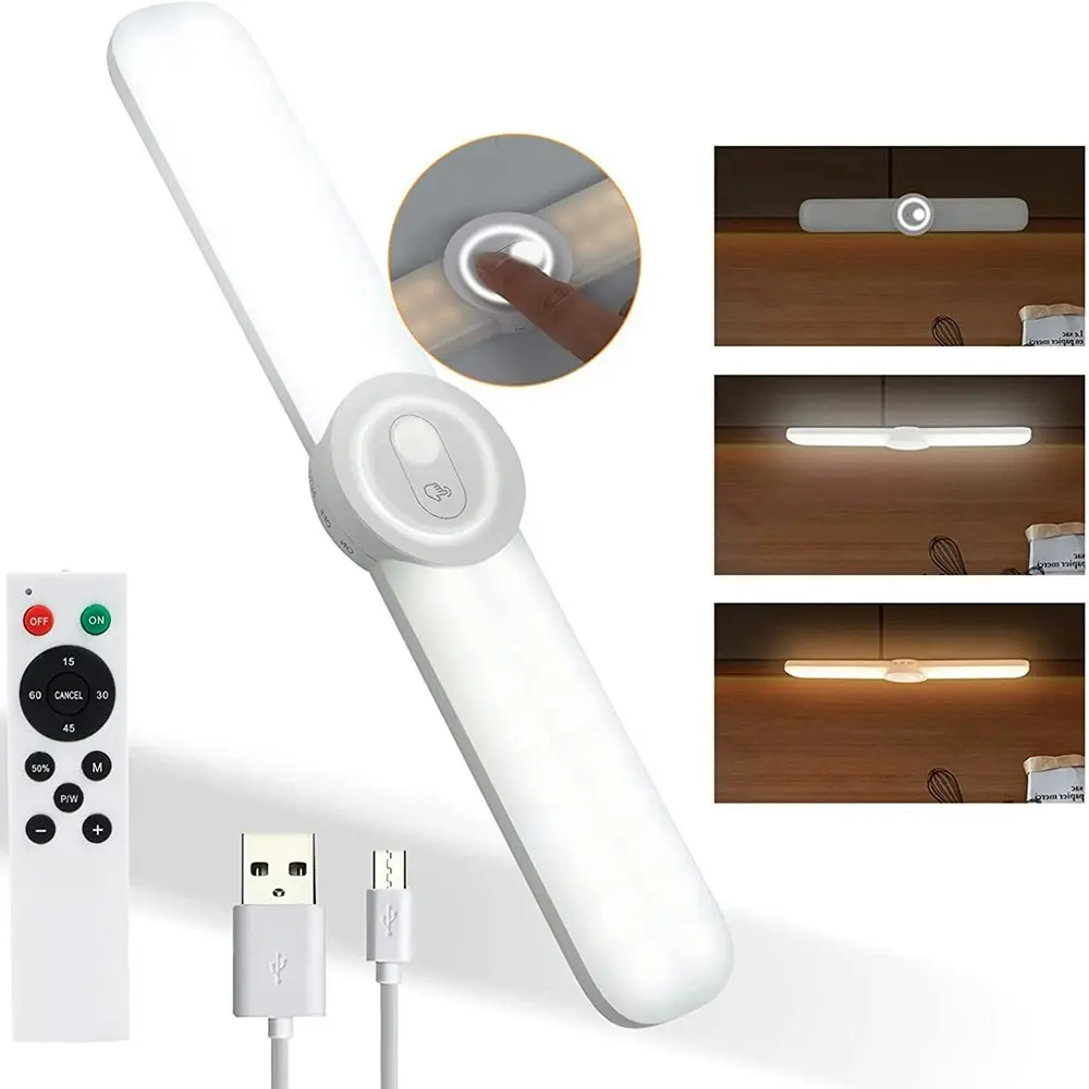 Wireless USB Under Cabinet Lights with remote control for Kitchen Bedside Indoor