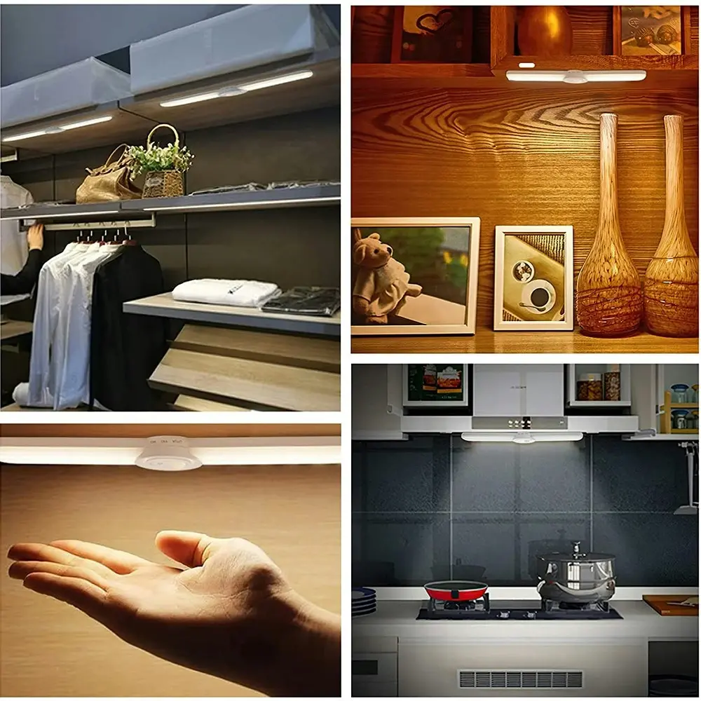 Wireless USB Under Cabinet Lights with remote control for Kitchen Bedside Indoor