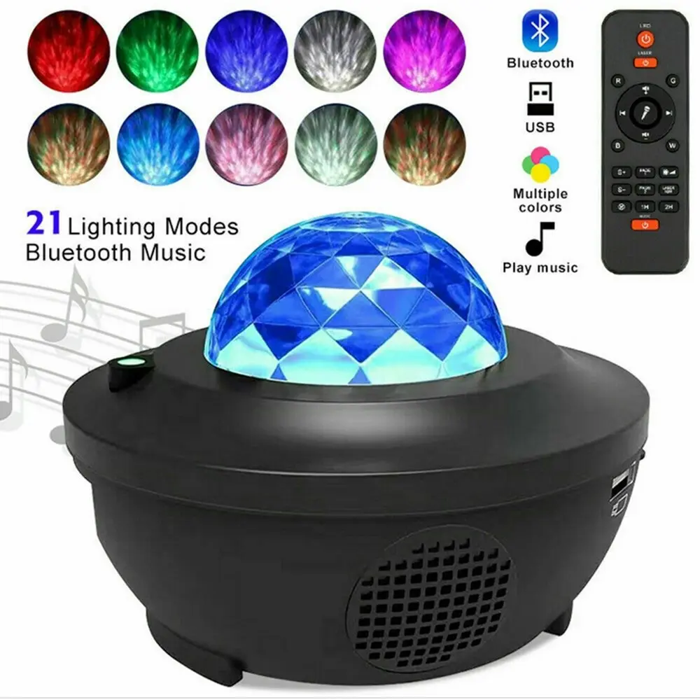 LED Galaxy Starry Night Light Projector Ocean Star Sky Party  Room Lamp for boys and girls