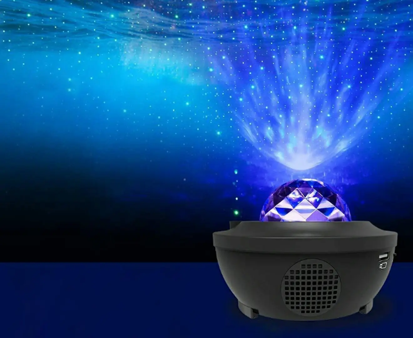 LED Galaxy Starry Night Light Projector Ocean Star Sky Party  Room Lamp for boys and girls