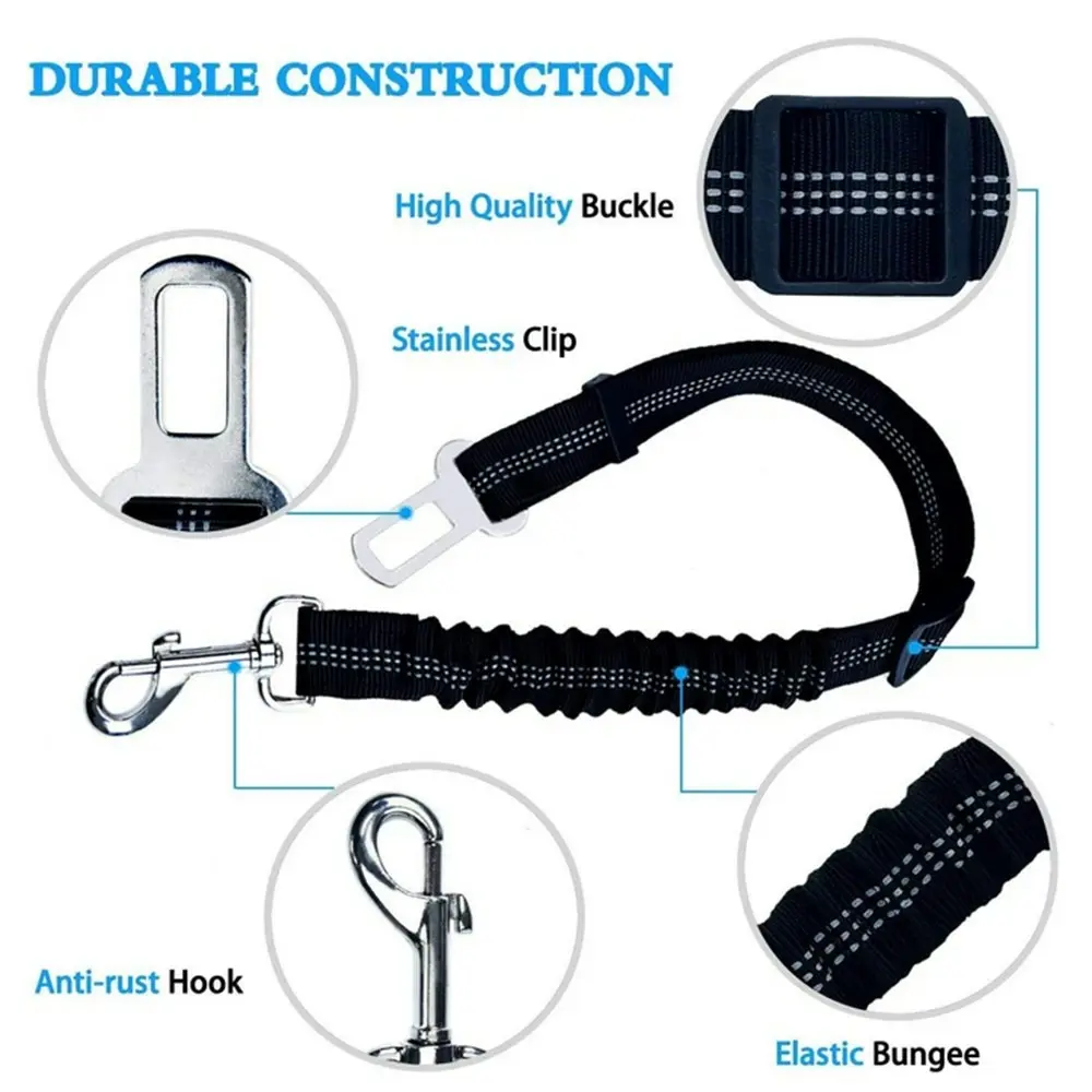 Adjustable dog Safety Car Seat Belt