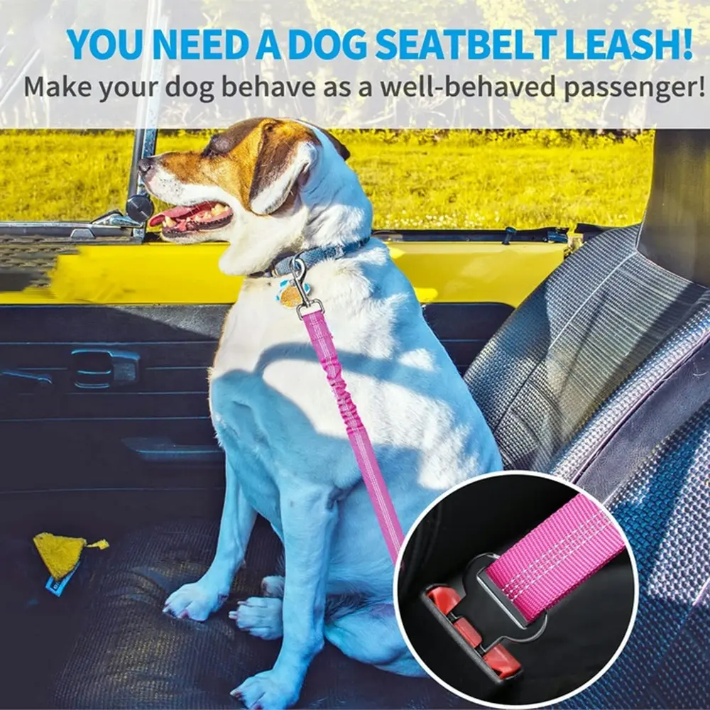 Adjustable dog Safety Car Seat Belt