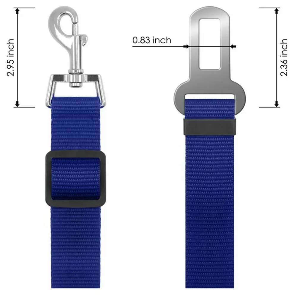 2 Pack Adjustable Pet Dog Cat Seat Belts