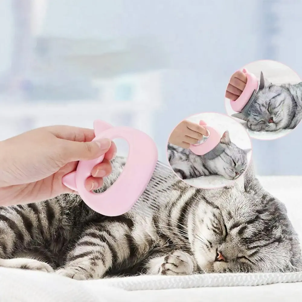 Cat Comb Pet Short & Long Hair Removal Massaging Comb Brush Grooming