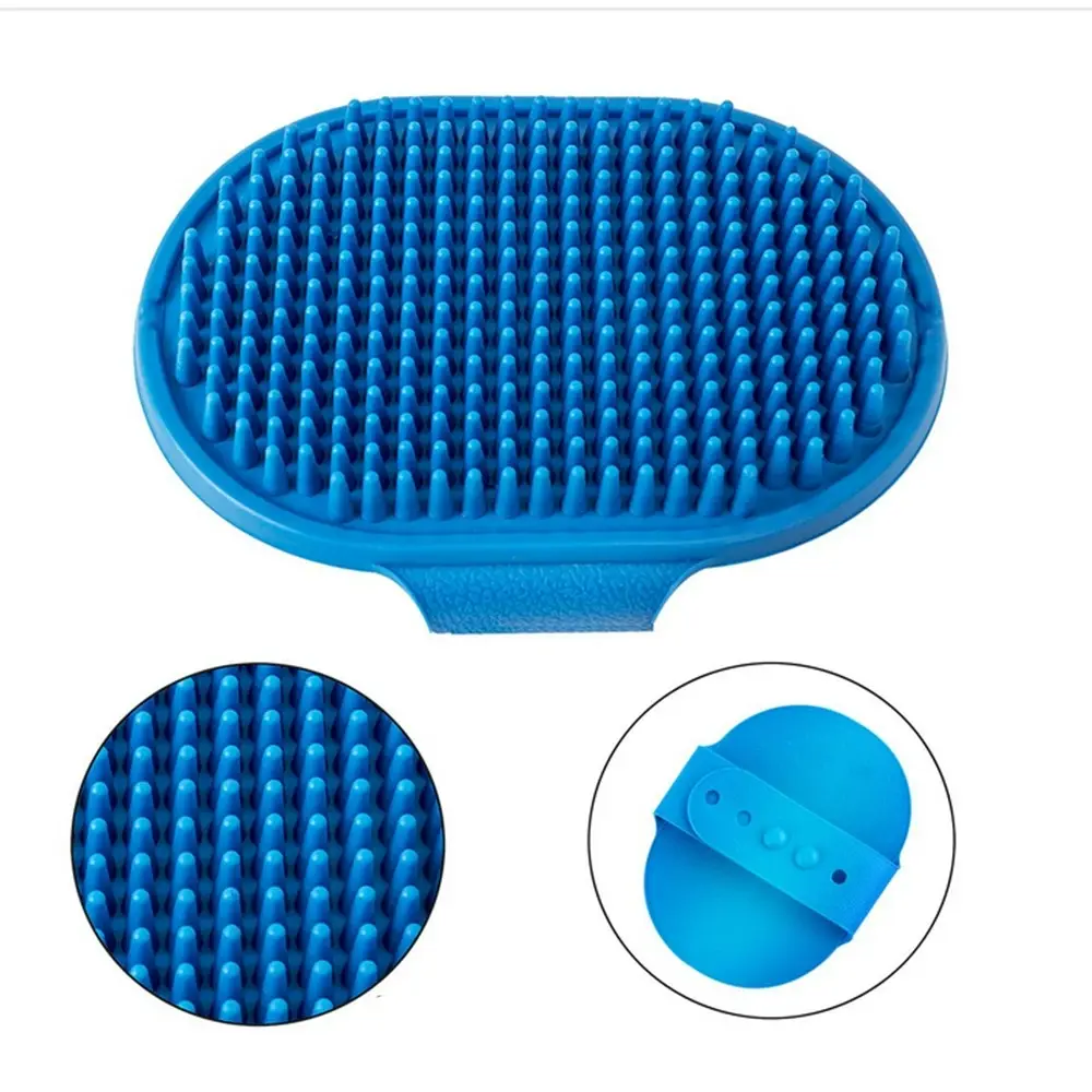 2 Pack Dog Grooming Brush Pet Bath Brush Soothing Massage Rubber Comb