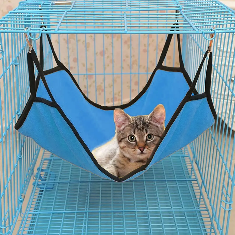 2 Pcs Pet Hammock Cat Bed Hanging Pet Bed Cat Hammock for Kitten Cage