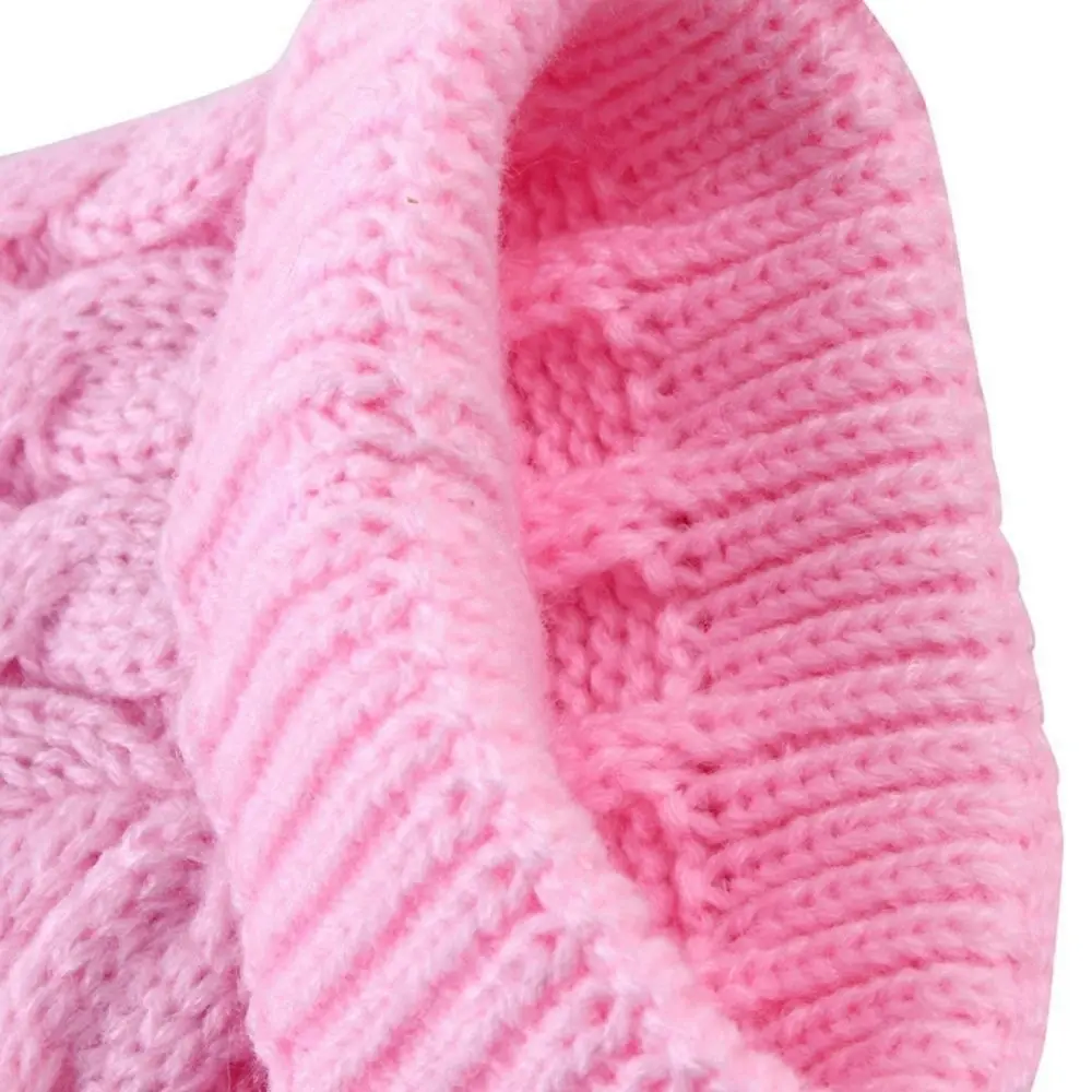 Puppy Sweaters Warm Pet Turtleneck Vest For Small Medium Dogs Cats-Pink