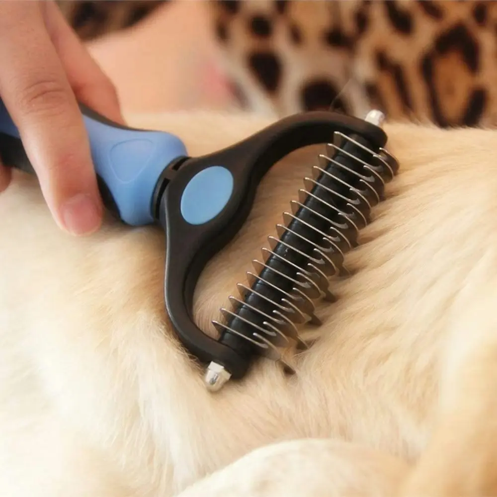 Dog Pet Cat Grooming Comb Brush Undercoat Rake Dematting Deshedding Trimmer Tool