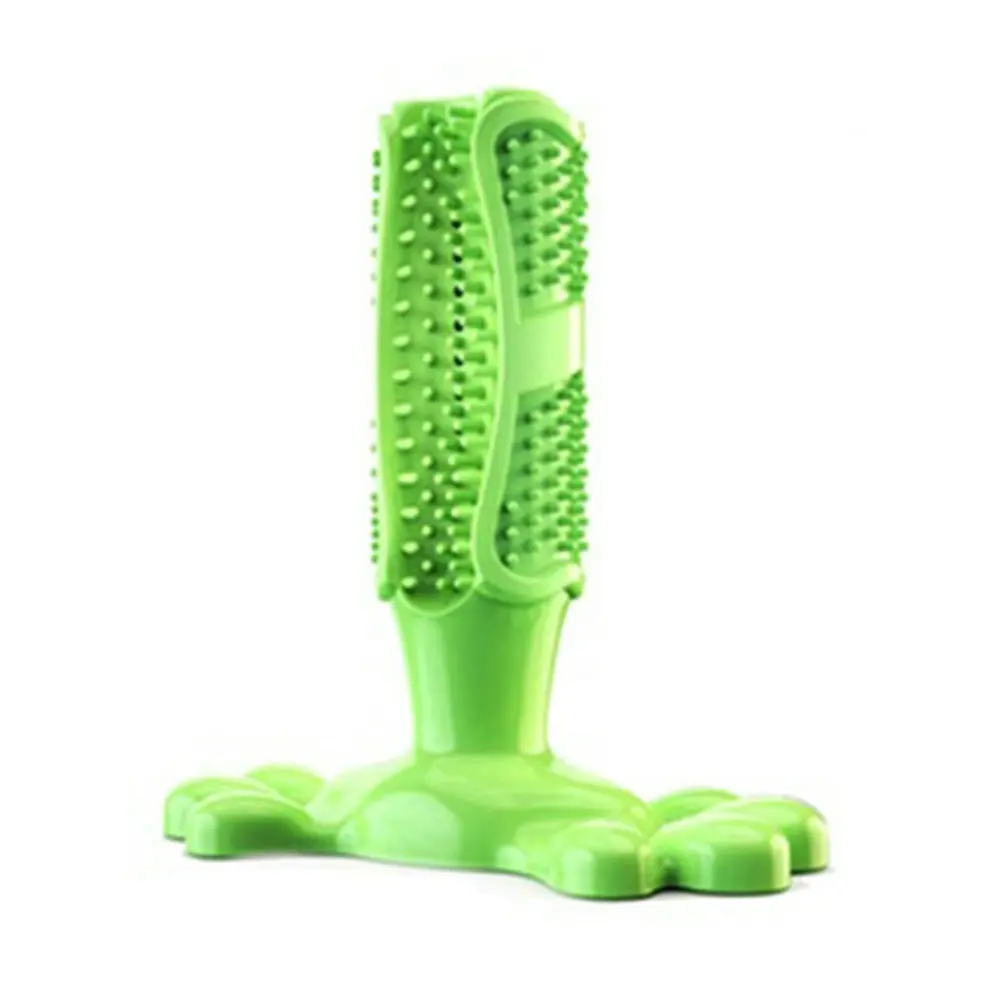 Dog Chew Toy for Dog Teeth Cleaning Natural Rubber Dog Toothbrush Toy