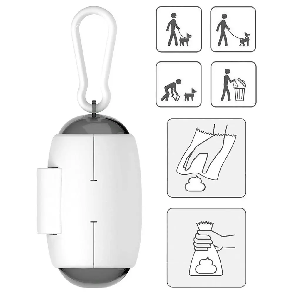 Dog Poop Bags Dispenser for Leash with 90 Pet garbage bags