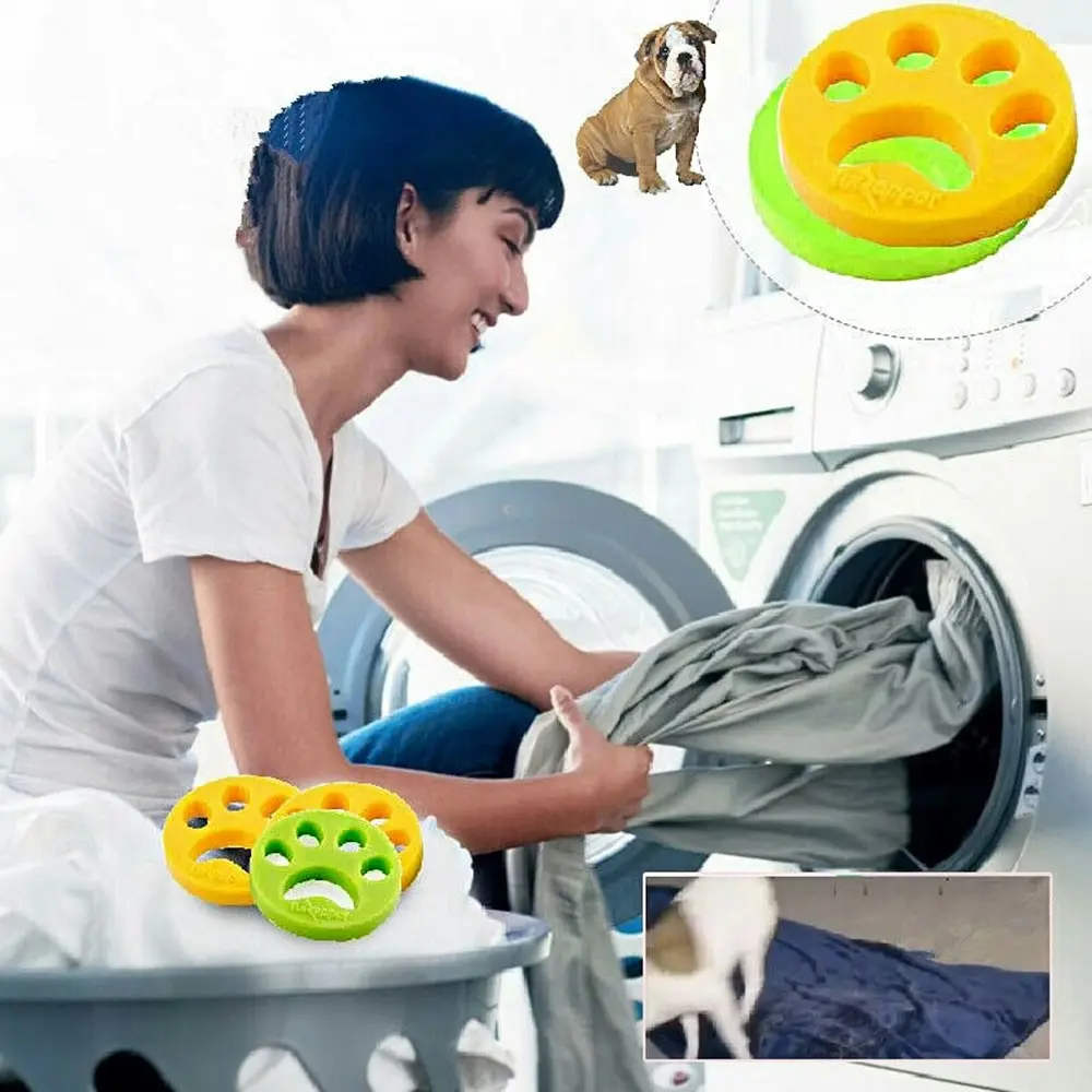 4Pcs Hair Remover Laundry Lint Catcher Washing Machine Hair Catcher