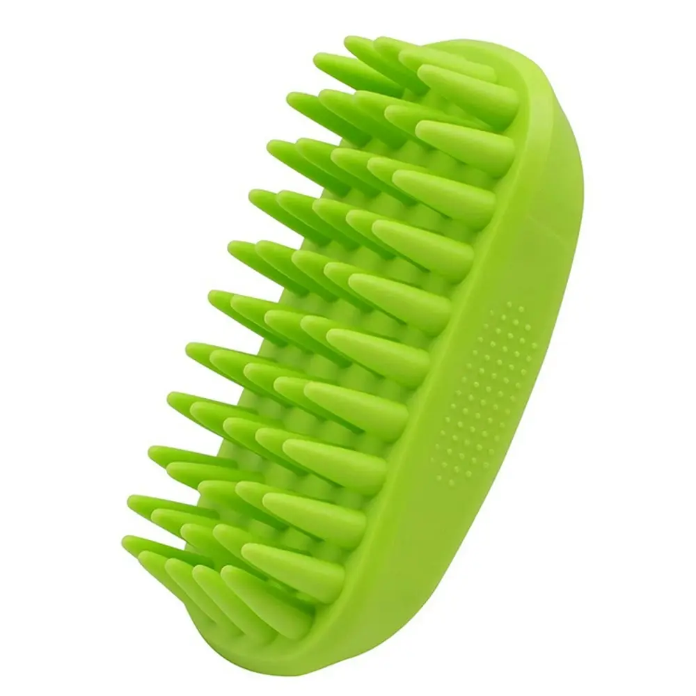 Anti-Skid Rubber Dog Cat Pet Mouse Grooming Shower Bath Brush Massage Comb