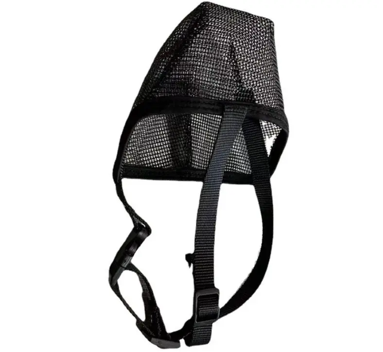 Soft Mesh Covered Dog Muzzle With Adjustable Straps For Small Medium Large Dogs