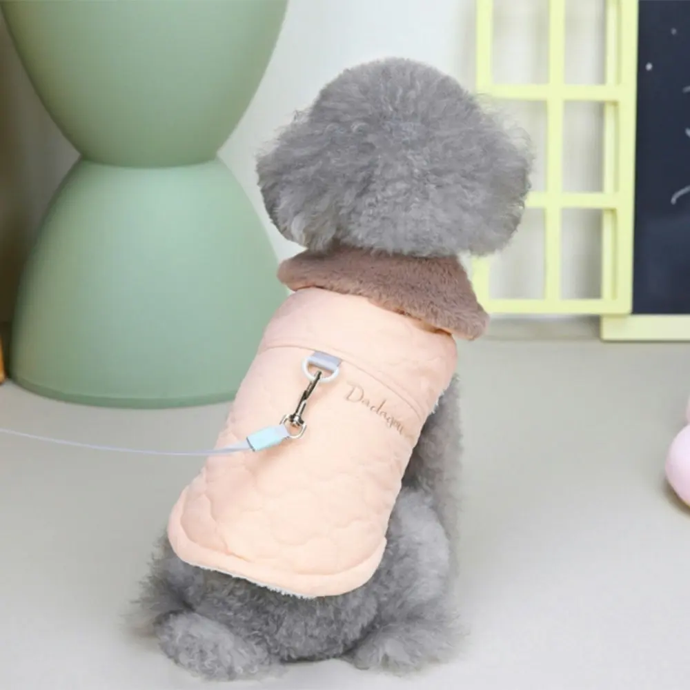 Waterproof Dog Jacket Winter Warm Dog Clothes Pet Vest For Small Dogs Puppy-Pink